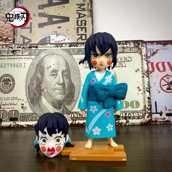 12,5 cm Új Anime Démon Vadász Hashibira Inosuke Ábra Pvc Modell Játékok, Baba Dekoráció Gyűjthető Karácsonyi Meglepetés Ajándékok