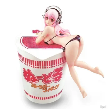 13cm Supe Sonico Anime Ábra Nitro Rajzfilm Figurák Szexi Lány PVC akciófigura Tészta Dugóval Gyűjthető Játék