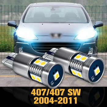 2db Canbus LED Clearance Fény Parkolás Lámpa Tartozékok Peugeot 407 2004-2011 2005 2006 2007 2008 2009 2010