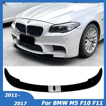 2db/készlet BMW 5-ös bmw M5 F10 F11 2011-2017 Első Lökhárító Ajak Oldalon Spoiler Diffúzor Splitter Test Kit Borító Autó Tartozékok