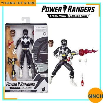 6 Hüvelyk Eredeti Power Rangers Villám Gyűjtemény Mighty Morphin Fekete Ranger Akciófigura Gyűjthető Modell Babák, Játékok, Ajándékok