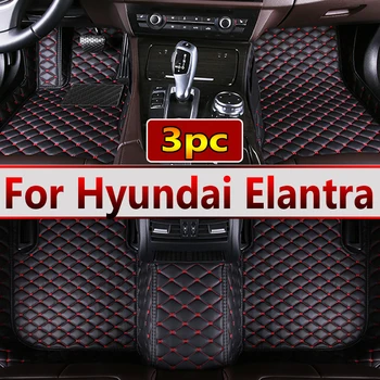Autó Szőnyeg Hyundai Elantra Avante HD 2007~2010-es Luxus Bőr Szőnyeg Szőnyeg Padló Szőnyeg Automatikus Belső Alkatrészek Autó Tartozékok