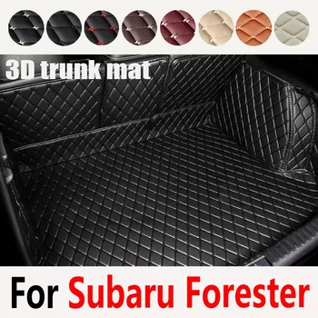 Bőr Kocsi Csomagtartójában Szőnyeg Subaru Forester 2013-2018 Rakomány Bélés Belső Kiegészítők Csizma