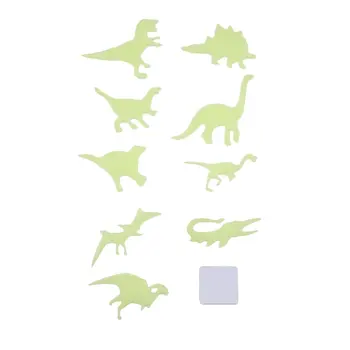 DIY Fluoreszkáló Játékok Világít Sötét Fal, Mennyezet Hűtő Matrica Dinoszaurusz Állat Mintás Gyermek Hálószoba Dekoráció Csepp Szállítás
