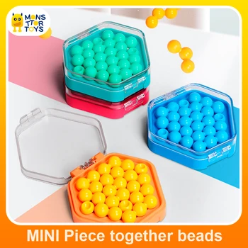 Mini Zsebében Montessori Puzzle Játékok, Gyöngyök IQ Játék társasjáték Gyermekek Térbeli Logikai Gondolkodás Képzés Gyerek Oktatási Játékok