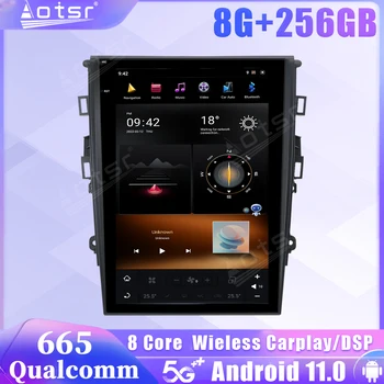 Qualcomm Snapdragon 665 Android 11 autórádió Ford Mondeo Fusion MK5 2013+ SIM-GPS Multimédia Lejátszó Carplay Hifi fejegység