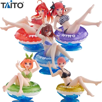 Raktáron TAITO AFG A Tömör ötös ikrek Nakano Ichika Nino Miku kihasználja őket Amu 10CM PVC Anime Figurák Modell Játék